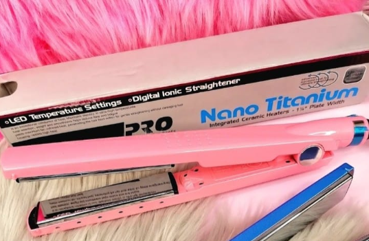 Miniatura 2 de Plancha Nano Titanium Rosada